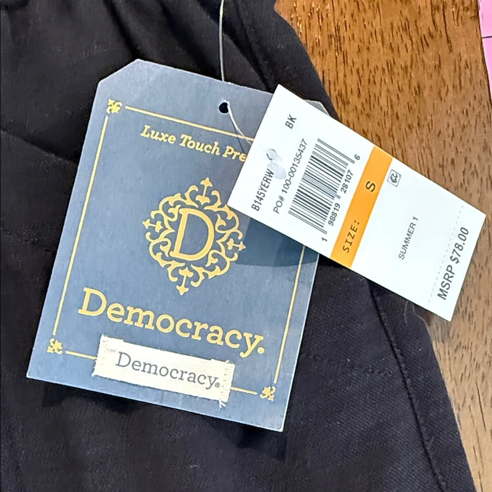 Democracy Black Wide Leg Pants - Picture 3 of 6